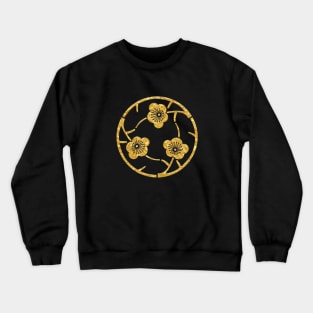 Japanese Mon Mitsuoi Edaumemaru Crewneck Sweatshirt